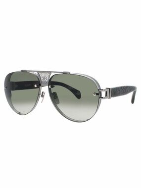 NEW BUGATTI 05 AS/GM ANTIQUE SILVER / GUMETAL Sunglasses Authentic